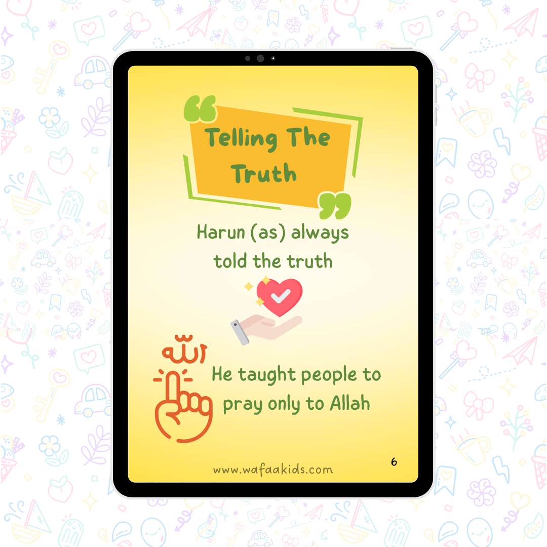 Prophet Hārūn 'AS' - Islamic books for kids​ ​-1