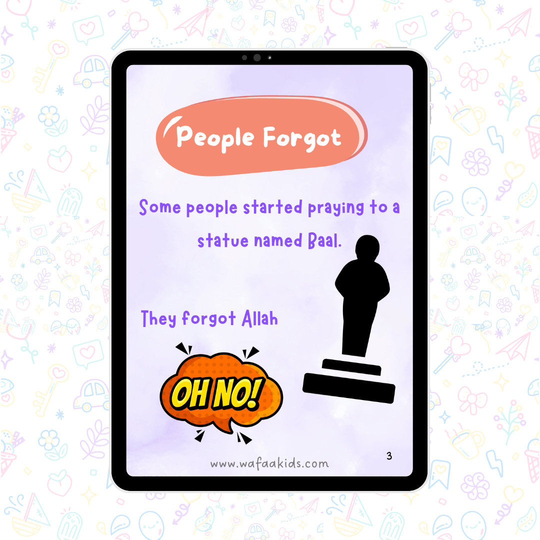 Prophet Ilyas 'AS' - Islamic Ebooks For Kids -1