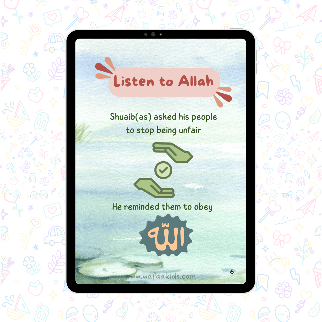 Prophet Shuaib story - Ebook for kids - 3